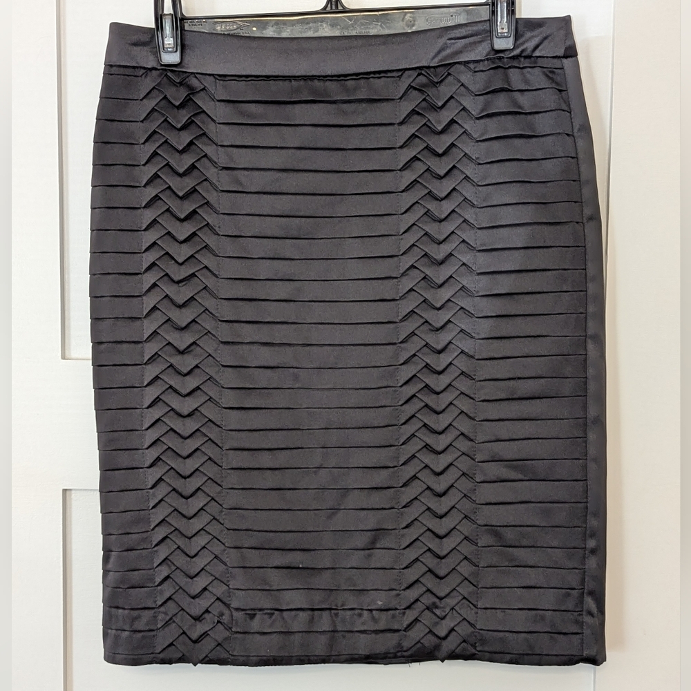 WD.NY Black Pencil Skirt With Zipper